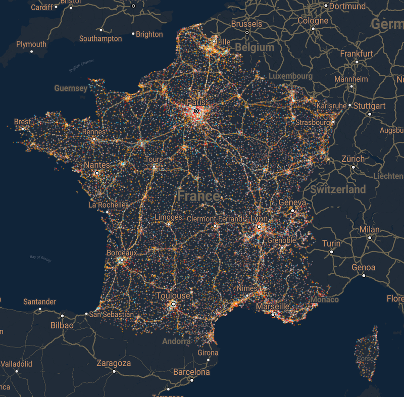 Découpage administratif communal français issu d'OpenStreetMap Data