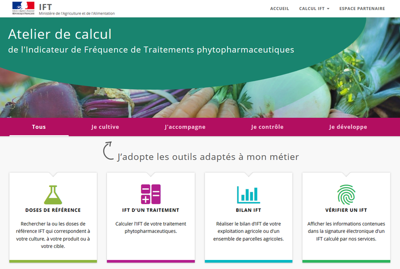 Atelier de calcul de l'Indicateur de Fréquence de Traitements phytopharmaceutiques